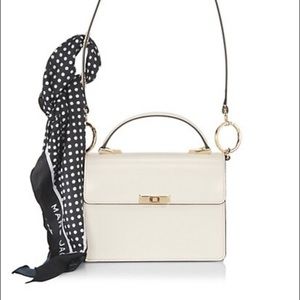 Marc Jacobs White Mini Bag with Gold Hardware